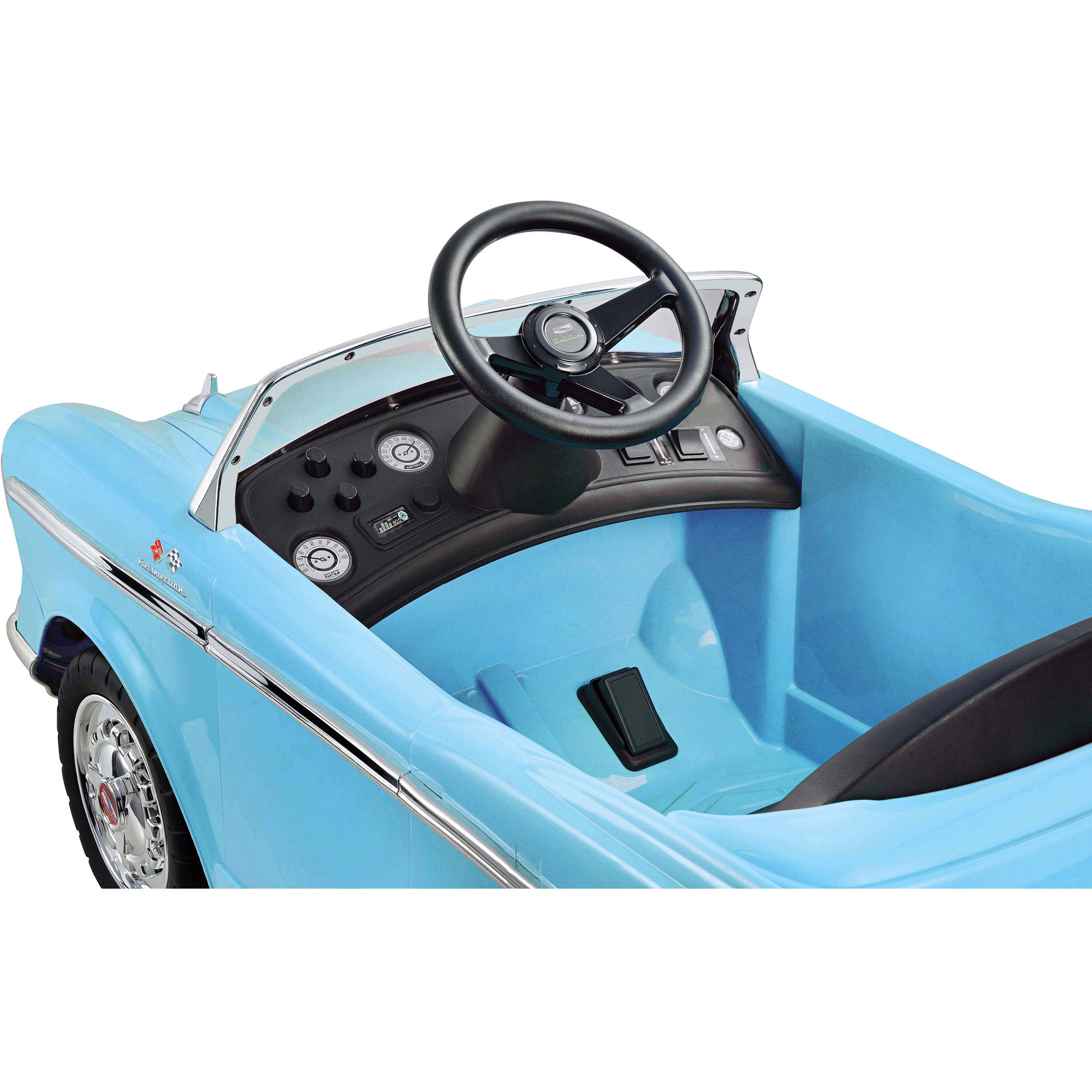 Kid Motorz 12V Chevy Bel Air Battery-Powered Ride-on in Light Blue - image 3 of 6