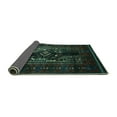 thumbnail image 2 of Ahgly Company Indoor Square Persian Turquoise Blue Traditional Area Rugs, 4' Square, 2 of 4