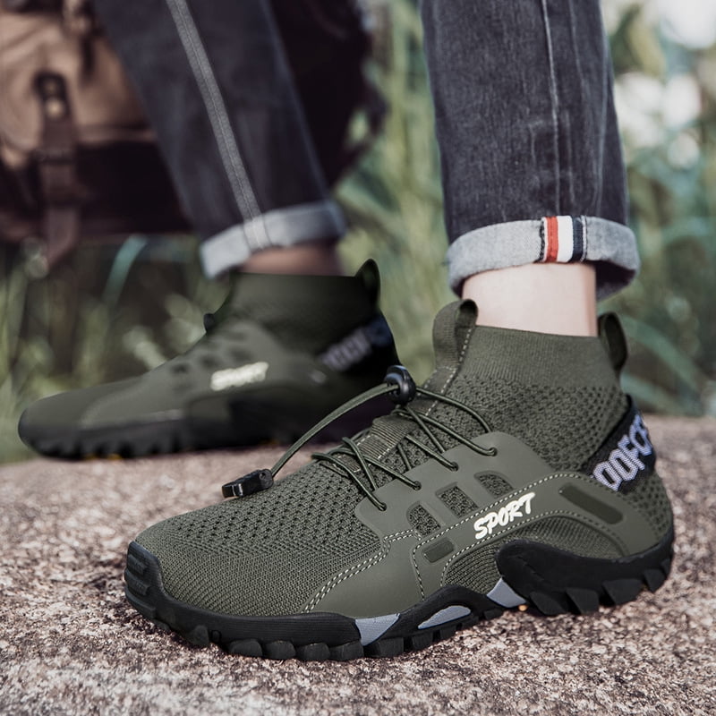 Men'S Large Size Outdoor Shoes for Summer, Breathable Hiking Shoes for Women, Foreign Trade Trekking Shoes, Slip-Resistant And Durable Mesh Casual Footwear