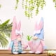 thumbnail image 2 of Conejo Gnomo de Pascua: 2 Piezas de Conejos de Peluche Suecos Hechos una Mano con Huevo de Pascua y Zanahoria, Adecuados Como DecoracióN de Pascua, 2 of 5
