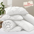 thumbnail image 4 of Housse de Couette Plissée Pincée Taille Très Grand, Housse de Couette Blanche avec, 4 of 7