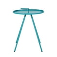 thumbnail image 2 of Steel Tray Side Table with Handle / Perfect for Sofa Side, 2 of 6