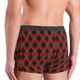 thumbnail image 4 of Men's Boxer Briefs, Argyle Plaid Soft Comfy Mens Underwear Boxer Briefs Breathable With Widen Waist, 4 of 7