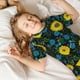 thumbnail image 5 of Balery Sunflowers And Blue Flower Conjunto de Pijama Infantil de Manga Corta con Estampado – Ropa de Dormir de Algodón Suave-Small, 5 of 6