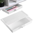 thumbnail image 2 of Under Desk Drawer Adhesive Storage Box, Hidden Plastic Slide Out Organizer for Office Desk, Small Drawer for Pens Jewelry Makeup Kitchen Supplies, 2 of 6