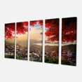 thumbnail image 2 of Canton de Taiwan avec Arbres Rouges - Grand Paysage Art sur Toile, 2 of 3