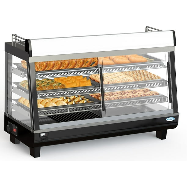 Commercial 48" Countertop Food Warmer Display Case with LED Lighting