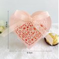 thumbnail image 4 of 10 cajas de dulces rosas de oro blanco y rosa para San Valentín, cajas de regalo para bodas, cajas de chocolate con cinta en forma de corazón, suministros para fiestas de bodas, 4 of 5
