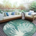 thumbnail image 4 of Aonewoe Round Outdoor Rugs 6Ft Waterproof Patio Plastic Straw Rug Reversible Camping Carpet Indoor Outdoor Area Rug for Patio,Deck,Balcony,Picnic,Beach,Outside, 4 of 8