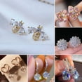 thumbnail image 2 of SUTENGDA Fashion Cubic Zirconia Crystal Earrings Stud Drop Dangle Women Party Jewelry New-1.Cute Bee, 2 of 9