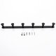 thumbnail image 5 of Bigbig Home-gancho negro para toalla, gancho de pared para baño, estante con 6 ganchos, gancho mate para abrigo de dormitorio, colgador de bata de cocina, montaje en pared, 5 of 5