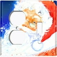 thumbnail image 4 of Metal Light Switch Plate Cover Festive Santa Claus Night Sky XMS020, 4 of 13