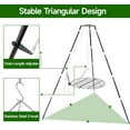 thumbnail image 3 of Campfire Tripod for Cooking, Portable & Collapsible Camping Cooking Tripod Grill with Round Grate for BBQ Picnic Outdoor Cookware Party, 3 of 6