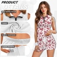 thumbnail image 5 of Yuyamidu Red Heart Print Womens Golf Dress Valentine's Day Womens Golf Outfit with Pocket Separate Shorts Athletic Workout Exercise Dress Moisture Wicking Summer Outfits Size S, 5 of 7