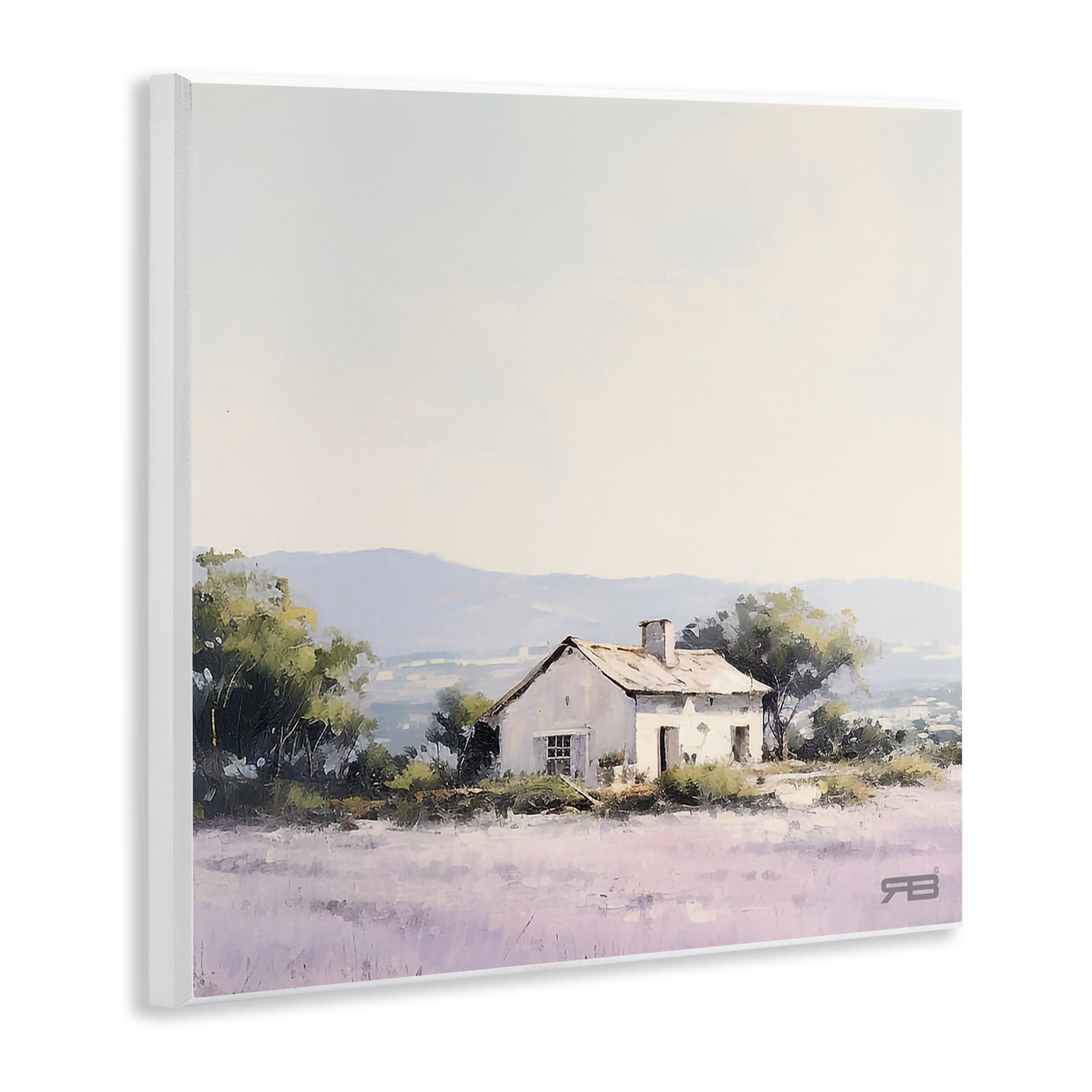 Stupell Industries Rural Farm Horizon Landscape & Nature Painting Unframed Art Print Wall Art, 12 x 12