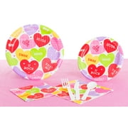 Veil Entertainment Valentine's Day Heart Candy Design 73pc Party Pack