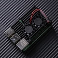 thumbnail image 3 of Ventilador con carcasa de aluminio con refrigeración + herramientas para Raspberry Pi 4 modelo B negro, 3 of 8