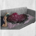 thumbnail image 6 of Purple Mandala Soft Flannel Fleece Throw Blanket, Classic Baroque Inspired Eastern Pattern Renaissance Effect, Cozy Plush for Indoor and Outdoor Use, 50" x 60", Maroon Baby Pink Black, by Ambesonne, 6 of 6
