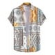 thumbnail image 1 of Camisa Hawaiana Suelta De Rayas De Manga Corta Para Hombre, 1 of 5