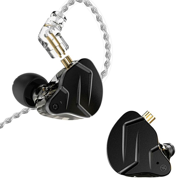 Audífonos BINDEN ZSN Pro-X Híbridos HiFi, Desmontables negro Binden KZ-ZSNPX-01