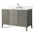 thumbnail image 5 of Vanity Art 48" Double Door Bathroom Vanity with Sink, Freestanding Storage Cabinet with Engineered Marble Top, Flip Down Tray, Drawer, and Shelf, 5 of 8