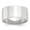 thumbnail image 5 of 14K White Gold 10mm Light Weight Flat Band Ring Size 10, 5 of 7