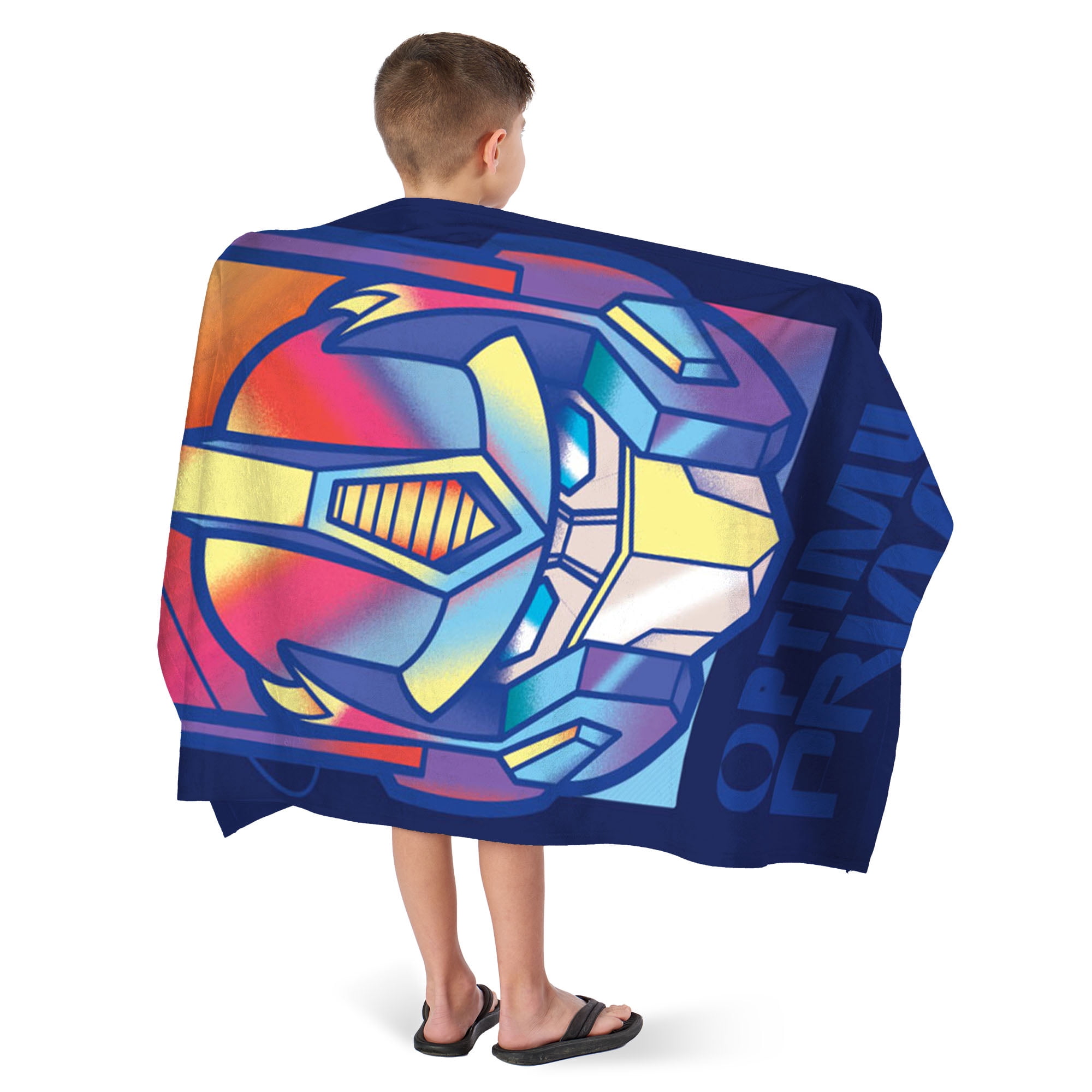 Transformers Rainbow Optimus Microfiber Beach Towel 30x60 inches