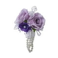 thumbnail image 4 of Dualoai Artificial Flower Wrist Corsage Wristlet Band for Bridal Shower Centerpieces, 4 of 9