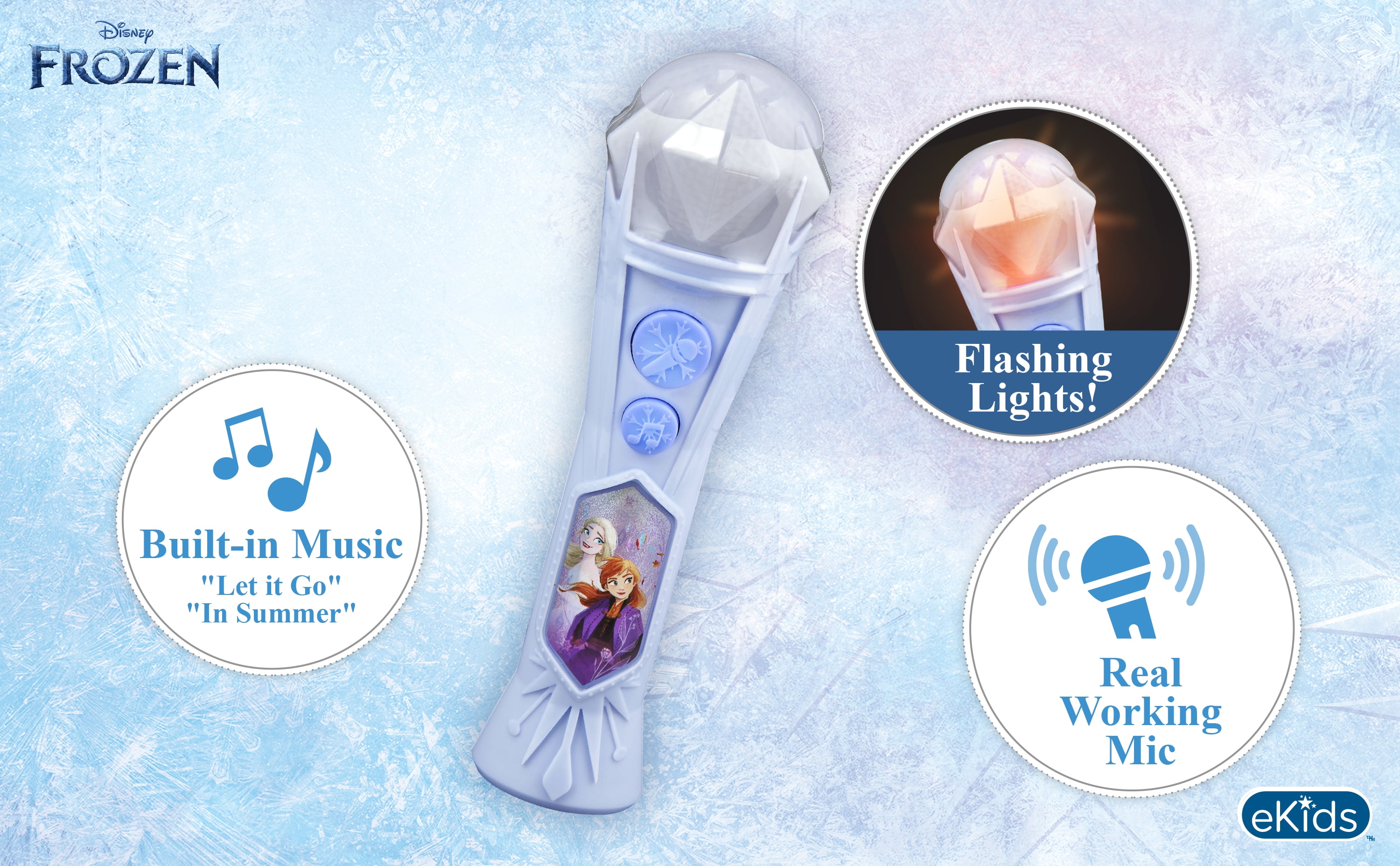 Disney - Brandclub - Disney Frozen Sing Along Microphone, Includes