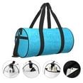thumbnail image 5 of KLL Sky Blue Glitter Duffle Bag For Men Women Sport Gym Fitness Tote Travel Training Workout Basketball Football Weekender, 5 of 8