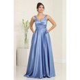 thumbnail image 5 of May Queen MQ1994 Juniors Womens Sleeveless V-neck Prom Evening Dress W/ Side Pockets, 5 of 11