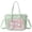 Green, variant on Ita Crossbody Tote Bag, Pin Display Bag with Insert, Cute Messenger Bag, Tote Bags with Zipper Ruffle, Y2k Aesthetic Trendy