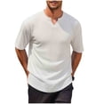 thumbnail image 4 of 2 Pack M-5X Plus Size Mens Big & Tall T-Shirts Summer Short Sleeve Shirts for Men Pullover V Neck Heavyweight Tees Tops Fathers Gifts, 4 of 8