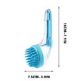 thumbnail image 2 of 100Fens Long Handled Hair Comb Shampoo Brush Liquid Shampoo Brush Head Cleaning and Massage Tool Pet Shower and Hair, 2 of 3
