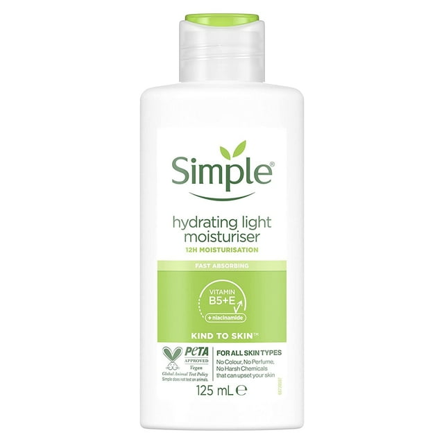 Hidratante simple para piel sensible, 125 ml (paquete de 3)