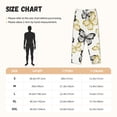 thumbnail image 4 of Lsque Golden Glitter Butterflies Print Women's Pajama Pants, Lounge Pant - Comfortable Home Wear,Elastic Waistband, Stylish Design-X-Large, 4 of 9