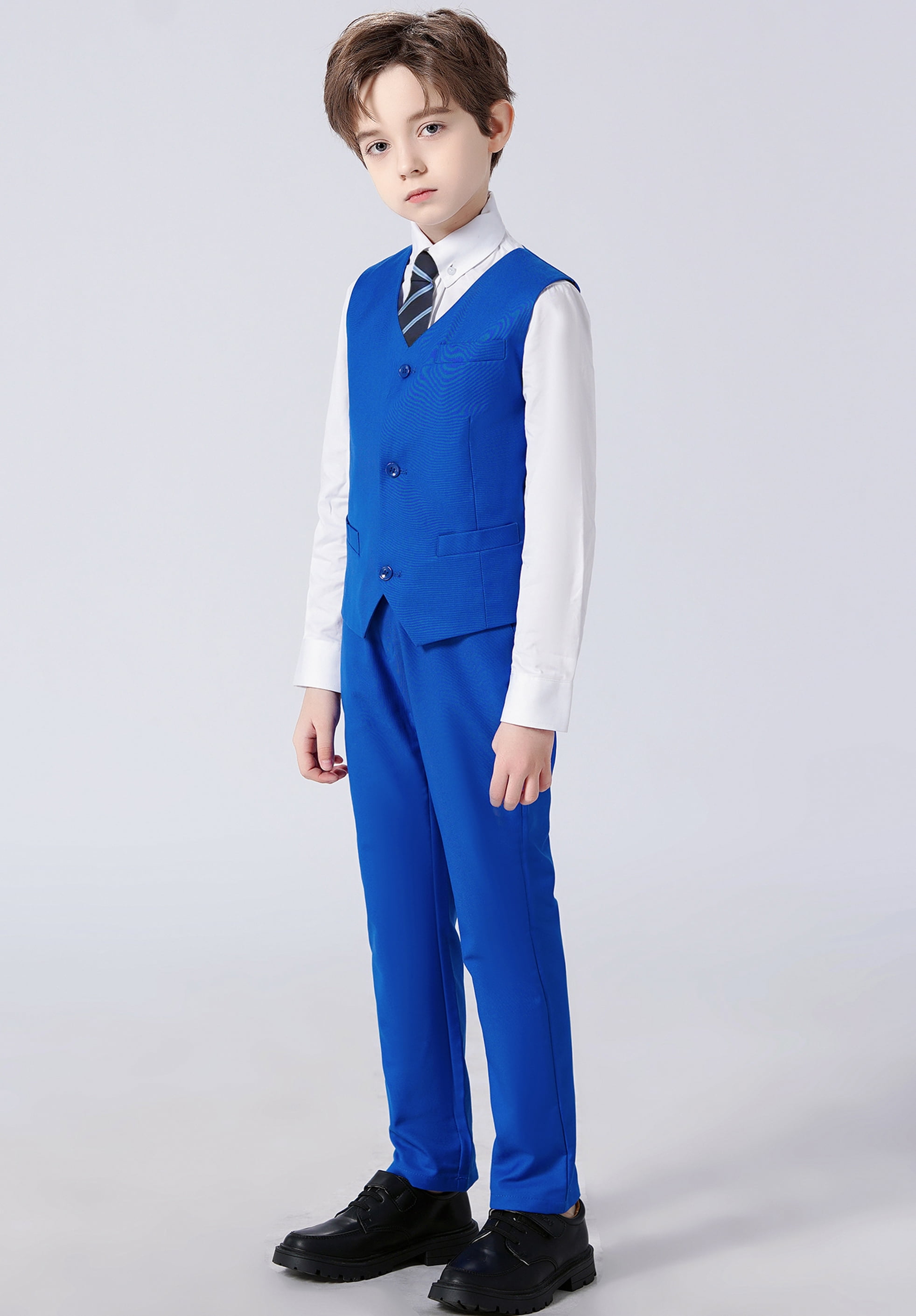 YuanLu Boys Suit 4PC Baby Suits Wedding Formal Party Vest Suit Set