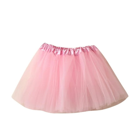 

Baby Girls Soft Fluffy Tutu Skirt Toddler Party Carnival Girl Mesh Tutu Solid Color Dance Princess Skirt