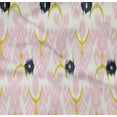 thumbnail image 4 of oneOone Organic Cotton Poplin Twill Fabric Tree Style Ikat Decor Fabric Printed BTY 42 Inch Wide, 4 of 4