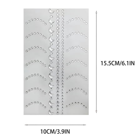 RAGUPEL Face Gems Eye Self Adhesive Crystal Rhinestones Face Jewels Stickers for Makeup Holiday Party