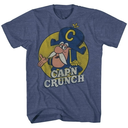 Cap'n Crunch Breakfast Cereal Original Logo Halloween Costume Funny Adult Mens Graphic T-Shirt Tee Apparel…