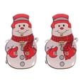 thumbnail image 2 of ColoMX 25 piezas Broches de brillo de Navidad Muñeco de nieve rojo LED esmalte brillante Alfileres luminosos Boutonniere Mujeres Niñas Camisa Mochila Joyas Regalos, 2 of 7