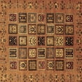 thumbnail image 1 of Ahgly Company Indoor Square Abstract Brown Modern Area Rugs, 3' Square, 1 of 4