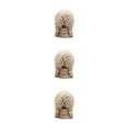 thumbnail image 2 of Wosthever Decoración de fiesta blanca Debe tener luces de calavera brillantes de Halloween Decoración de fiesta Decoraciones Estatua de cabeza Type1 NO1, 2 of 6