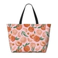 thumbnail image 2 of Disketp Painting Peach Bolsa de Playa de Gran Capacidad, Bolso Impermeable y a Prueba de Arena para Mujer, Ideal para Playa, Piscina y Natación, 2 of 7