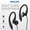 BLACK, variant on Philips USB-C Wired Earbuds with Microphone, Over-Ear Sport Hooks, 15mm Drivers, Inline Controls, Plug & Play, Running & Gym - Black