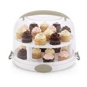 Better Homes & Gardens Round Cake Carrier with Clear Plastic Cover, 13 Diameter, Dishwasher Safe, Best Used for Leftover Storage and Party Transportation