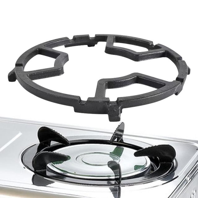 Salvamanteles universales antideslizantes de hierro fundido para cocina, soporte para ollas, soporte para estufa, soporte para ollas de leche para encimera de gas