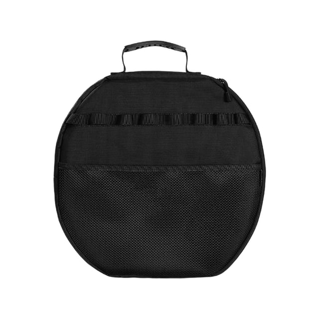 Fokuz Poêle à Griller Rangement Tissu Résistant à l'Usure Résistant aux Déchirures Pochette Ronde pour Poêle de BBQ avec Poignée Robuste pour Cuisson en Plein Air Camping BBQ Pique-Nique