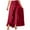 Red-A, variant on Mrat Skirts Trendy Women Short Skirt Ladies Casual Hakama Irregular Leaf Bow High Waist Long Culottes Skirt White Skirt